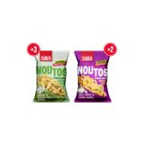 Züber Noutos Atıştırmalık Tanışma Paketi 55g x 5 Adet (Yoğurt ve Mevsim Yeşillikleri, Ekşi Kremalı)