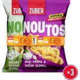Züber Noutos Ekşi Krema ve Soğan 55g x 3 Adet + Yoğurt ve Mevsim Yeşillikleri 55g x 3 Adet Nohut Cipsi - 330 gr