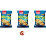 Züber Noutos Fırınlanmış Nohut Cipsi Ege Baharatları 55 G (3 ADET)