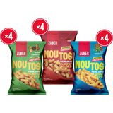 Züber Noutos Nohut Cipsi Atıştırmalık Deneme Paketi 55g x 12 Adet (Kajun, Chili, Ege Baharatlı) - 660 gr