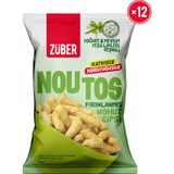 Züber Noutos Yoğurt ve Mevsim Yeşillikleri Çeşnili Fırınlanmış Nohut Cipsi 55g x 12 Adet - 55 gr