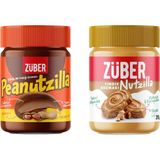 Züber Nutzilla Fındık Kreması 315G x 1 Adet (Yeni) + Peanutzilla Kakaolu Yer Fıstığı Kreması 315G x 1 Adet - 630 gr