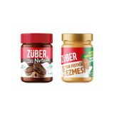 Züber Nutzilla Kakaolu Fındık Kreması 315g + %100 Yer Fıstığı Ezmesi 315g