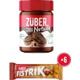 Züber Nutzilla Kakaolu Fındık Kreması 315g x1 + Fıstrık Yer Fıstıklı Kuruyemiş Bar 30g x6 - 765 gr