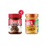 Züber Nutzilla Kakaolu Fındık Kreması 315g x2 + Original Yer Fıstığı Ezmesi 315g x1