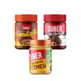Züber Peanutzilla 315g + Nutzilla 315g + Original Yer Fıstığı Ezmesi 315g