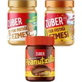 Züber Peanutzilla 315g + Original Yer Fıstığı Ezmesi (Bal İlaveli) 315g + %100 Yer Fıstığı Ezmesi 315g - 945 gr