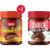 Züber Peanutzilla Kakaolu Yer Fıstığı Kreması 315g x2 + Nutzilla Kakaolu Fındık Kreması 315g x1 - 945 gr