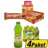 Züber Sütlü ve Hurmalı Protein Bar 35 g x 12'li + Beypazarı C Vitaminli Limonlu Maden Suyu 24 x 200 ml