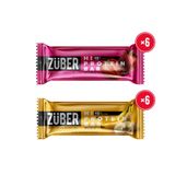 Züber Yeni Hi Protein Bar Deneme Paketi 45g x 12 Adet (Çilekli, Muzlu) (15g protein)