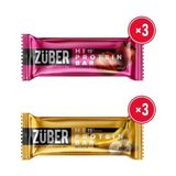 Züber Yeni Hi Protein Bar Deneme Paketi 45G x 6 Adet (Çilekli, Muzlu) - 270 gr
