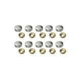 Zubizubi 10 Adet Dekoratif Vida Kapağı 15 Mm Vida Gizleyici Krom Pta