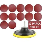 Zubizubi 62 Parça 115MM Avuç Taşlama Cırt Zımpara Seti Yüksek Talaş Kaldırma Özelliği - 115 mm