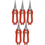 Zubizubi Göcen (5 Adet ) Narenciye Üzüm Bağ Budama Makası 19 cm (Yeni) - Siyah