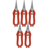 Zubizubi Göcen Narenciye Üzüm Bağ Budama Makası 5 Adet 19 cm (Yeni)Ergonomik Yapı ile Kolay Kullanım - Siyah