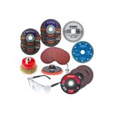 ZUBİZUBİ Spiral Avuç Içi Taşlama Makinesi Matkap Seti 115 Mm 30 Parça