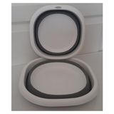 Züccaciye 2'li Set Katlanır Badya Leğen Akordiyon Katlanabilir Badya Set 5 Lt ve 10 Lt