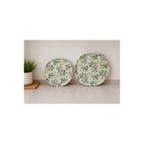 Zucci Home 2'li Deri Kaydırmaz Dekoratif Yuvarlak Tepsi Seti | Kahve Çay Sunum Tepsi Seti | 31x31 cm / 36x36 cm