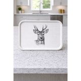 Zucci Home Animal Collection | Deer | Sunum Tepsisi 29,5 x 41,5 cm | Dekoratif & Şık Servis Tepsisi - 1 - 2 L