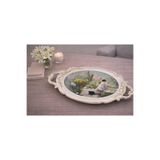 Zucci Home Hürrem Lüx Sunum Tepsisi | Bahar Bahçesi - Dekoratif Servis Tepsisi | 48x28 cm Renkli 29 x 50