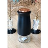 Zücev Sembol Kitchen Art-135 25 Cm Siyah Vakum Kapaklı Kavanoz
