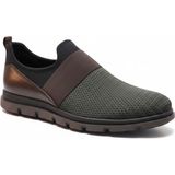 Zueofficial Erkek Ortopedik Günlük Spor Ayakkabı Hafif Nefes Alabilen Triko Slip On Haki Kahve - 004-Haki