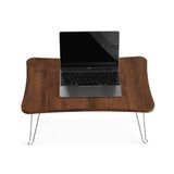 ZUESSE DIZAYN Dizüstü Bilgisayar Standı, Kahvaltı Servis Yatağı Tepsisi, Mini Piknik Masası,Taşınabilir ve Hafif Mini Masa, Kanepe için Lap Tablet Masası,Laptop Standı (Ceviz Rengi)
