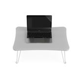 ZUESSE DIZAYN Dizüstü Bilgisayar Standı, Kahvaltı Servis Yatağı Tepsisi, Mini Piknik Masası,Taşınabilir ve Hafif Mini Masa, Kanepe için Lap Tablet Masası,Laptop Standı (Düz Beyaz Renkli)