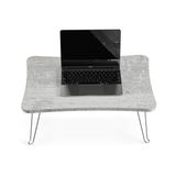 ZUESSE DIZAYN Dizüstü Bilgisayar Standı, Kahvaltı Servis Yatağı Tepsisi, Mini Piknik Masası,Taşınabilir ve Hafif Mini Masa, Kanepe için Lap Tablet Masası,Laptop Standı (Kristal renkli)