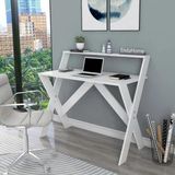 Zuesse Dizayn Iqas 50X90 cm Çalışma Masası Laptop Bilgisayar Masası Ofis Ders Yemek Çocuk Masası - Beyaz - 90x50