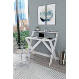 Zuesse Dizayn İqas 50X90 Cm Çalışma Masası Laptop Bilgisayar Masası Ofis Ders Yemek Çocuk Masası Beyaz