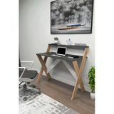Zuesse Dizayn İqas 50X90 Cm Çalışma Masası Laptop Bilgisayar Masası Ofis Ders Yemek Çocuk Masası Çam-Antrasit