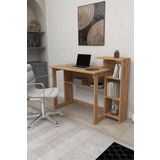 Zuesse Dizayn Lotus 5 Raflı Çalışma Masası Laptop Bilgisayar Masası Ofis Ders Yemek Çocuk Masası Çam
