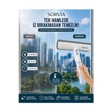 Zufigo Sorvia Spreyli Cam Silme Aparatı Mikrofiber Cam Sileceği Çekçekli Pencere Ayna Duşakabin Fayans Temizleyici