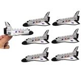 Zugar Land Uzay Mekiği Köpük Kaydırıcılar (12,7 cm) Dış Uzay Kozmos Uçan Oyuncaklar. Uçak Eğlenceli Jet (Altı Kaydırıcı)