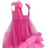 Zühre Balaban Pink Shine Pembe Tek Omuz Kız Çocuk Abiye Elbise ZB2022PINKSHIKISA1-14 - 10 Yaş