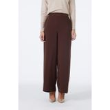 Zühre Bol Paça Kumaş Kahve Pantolon P-0013