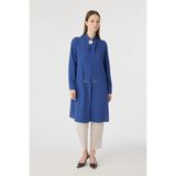 Zühre İnci Detaylı Şal Yaka Indigo Tunik 1672