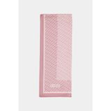 Zühre Monogram Desenli Bordürlü Prime Pembe Şal 0065