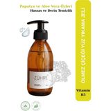 Zühre Therapy Doğal Yüz Yıkama Jeli | Ölmez Çiçeği, AloeVera & Vitamin Destekli 200 ml