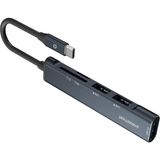 Zuıdıd 5 İn 1 Dönüştürücü Hub Usb 3.0 + Kart Okuyucu Siyah