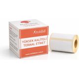 Zuidid 50 x 30 mm Beyaz Lamine Termal Etiket 230 Adet Kaliteli Bant Ürün Phomemo M110 - M220 - M221 Modellere Uyumludur.