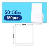 Zuidid 50 x 50 mm Lamine Termal Etiket 150 Adet - Phomemo M110 - M220 - M221 Modellere Uyumludur