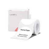 Zuidid 50 x 50 mm Lamine Termal Etiket Oval 150 Adet - Phomemo M110 - M220 - M221 Modellere Uyumludur