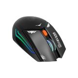 Zuidid Bwm1 USB Alıcılı 2.4g Rgb Işıklı Şarj Edilebilir Optik Kablosuz Mouse - Gri