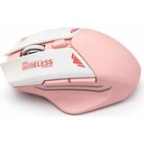 Zuidid Bwm1 USB Alıcılı 2.4g Rgb Işıklı Şarj Edilebilir Optik Kablosuz Mouse - Pembe