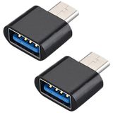 Zuidid Type C To USB 3 Otg Çevirici Adaptör 2 Adet - Siyah