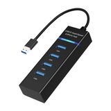 Zuidid Zx8 4 Port USB 3.0 Hub USB Çoklayıcı LED Göstergeli USB 3.0 Hub - Siyah
