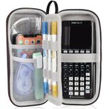 ZUJFPL Texas Instruments TI-Nspire CX II/TI-NSPIRE CX-II CAS ile Uyumlu EVA Sert Kılıf, TI-84 Plus/TI-84 Plus CE/TI-83 Plus/TI-85/TI-89 Renkli Grafik Hesap Makinesi için Taşınabilir Kılıf. (Gri)