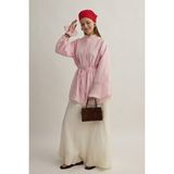 Zülays Kolu Volanlı Tunik Pembe - 38